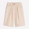 Denim Bermuda Short Ecru Denim Bermuda Short Ecru