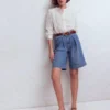 Denim Bermuda Short Light Vintage Denim Bermuda Short Light Vintage