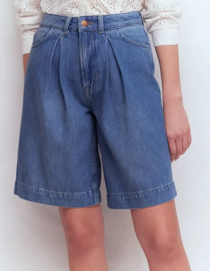Denim Bermuda Short Light Vintage Denim Bermuda Short Light Vintage