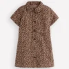 Denim Shirt Dress Leopard Denim Shirt Dress Leopard