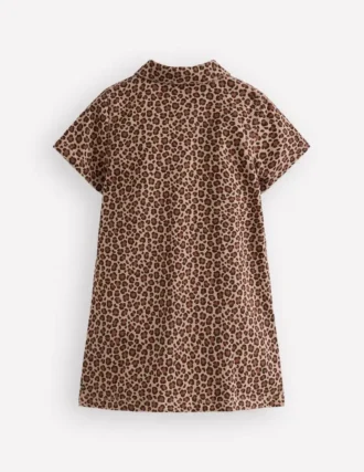 Denim Shirt Dress Leopard