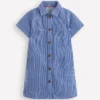 Denim Shirt Dress Sapphire Blue Stripe Denim Shirt Dress Sapphire Blue Stripe