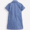 Denim Shirt Dress Sapphire Blue Stripe Denim Shirt Dress Sapphire Blue Stripe