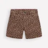 Denim Shorts Leopard