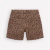 Denim Shorts Leopard