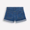 Denim Shorts Mid Vintage Embroidered