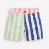 Denim Shorts Multi Hotch Potch Stripe