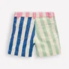 Denim Shorts Multi Hotch Potch Stripe
