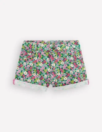 Denim Shorts Multi Summer Flowerbed