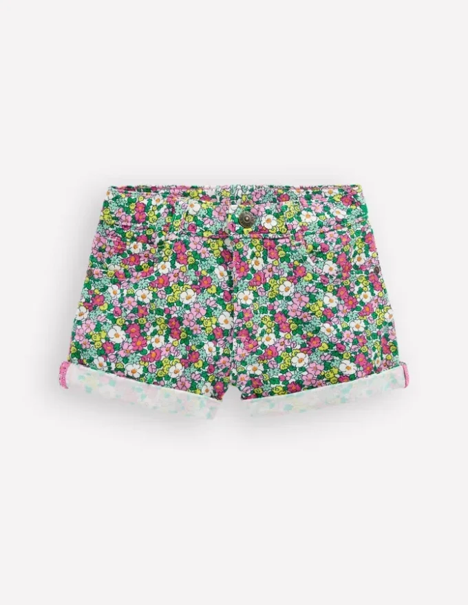 Denim Shorts Multi Summer Flowerbed Denim Shorts Multi Summer Flowerbed