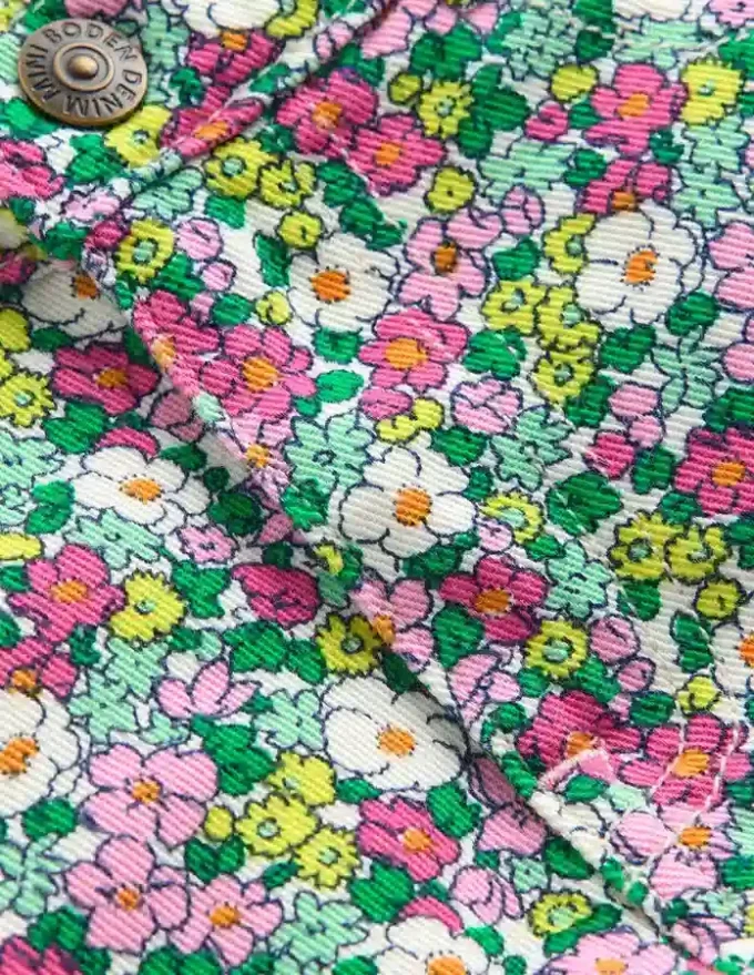 Denim Shorts Multi Summer Flowerbed Denim Shorts Multi Summer Flowerbed
