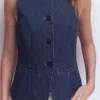 Denim Waistcoat Indigo Denim Denim Waistcoat Indigo Denim