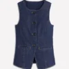 Denim Waistcoat Indigo Denim Denim Waistcoat Indigo Denim