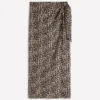 Dimitra Linen Column Skirt Almond Milk, Cheetah Pop Dimitra Linen Column Skirt Almond Milk, Cheetah Pop