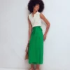 Dimitra Linen Column Skirt Rich Emerald Dimitra Linen Column Skirt Rich Emerald