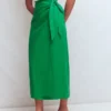 Dimitra Linen Column Skirt Rich Emerald Dimitra Linen Column Skirt Rich Emerald