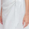 Dimitra Linen Column Skirt White Dimitra Linen Column Skirt White