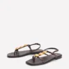 Disc Flat Sandals Dark Chocolate Disc Flat Sandals Dark Chocolate