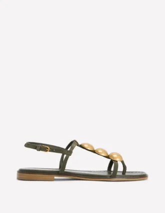 Disc Flat Sandals Deep Olive
