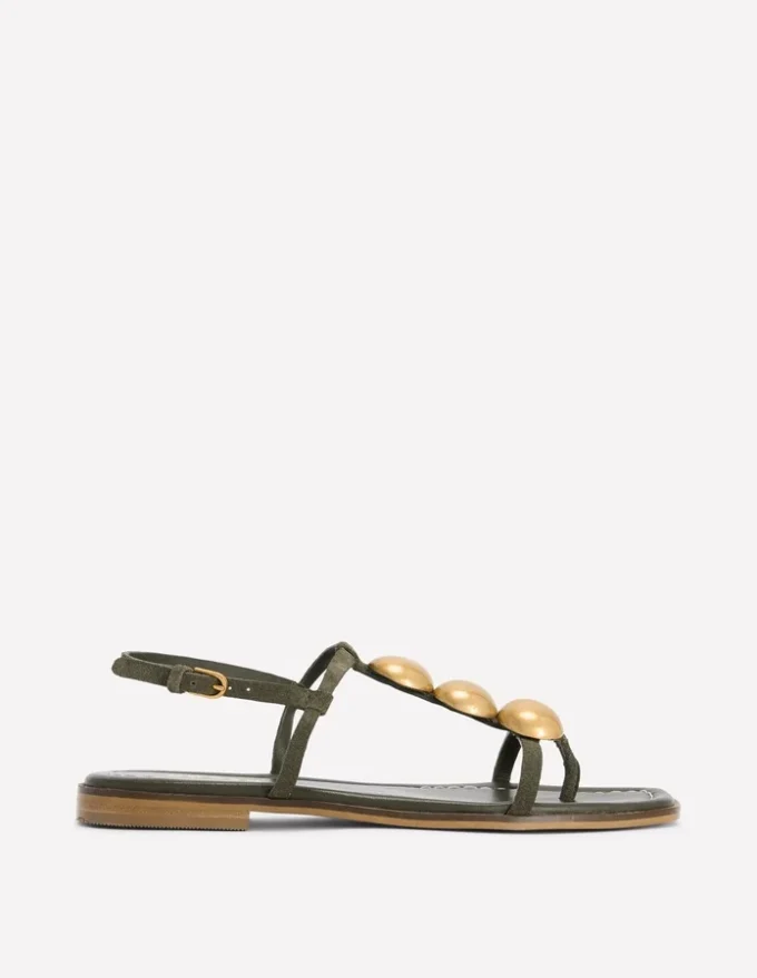 Disc Flat Sandals Deep Olive