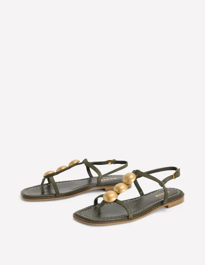 Disc Flat Sandals Deep Olive