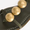 Disc Flat Sandals Deep Olive