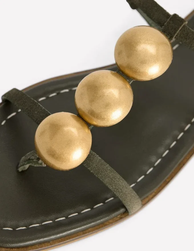 Disc Flat Sandals Deep Olive