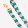 Dog Lead Green/Pink Stripe Dog Lead Green/Pink Stripe