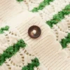 Dot Pointelle Cardigan Green Stripe Dot Pointelle Cardigan Green Stripe