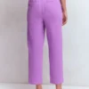 Double Cloth Crop Pants Amethyst Purple Double Cloth Crop Pants Amethyst Purple
