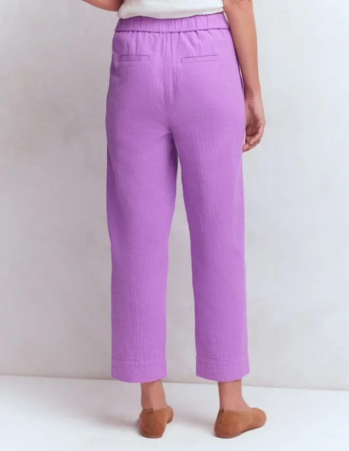 Double Cloth Crop Pants Amethyst Purple Double Cloth Crop Pants Amethyst Purple