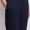 Double Cloth Crop Pants Navy Double Cloth Crop Pants Navy