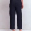 Double Cloth Crop Pants Navy Double Cloth Crop Pants Navy