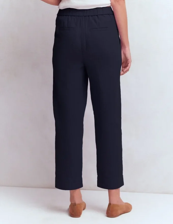 Double Cloth Crop Pants Navy Double Cloth Crop Pants Navy