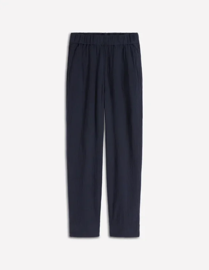 Double Cloth Crop Pants Navy Double Cloth Crop Pants Navy