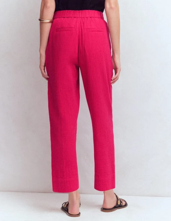 Double Cloth Crop Pants Pomegranate Double Cloth Crop Pants Pomegranate