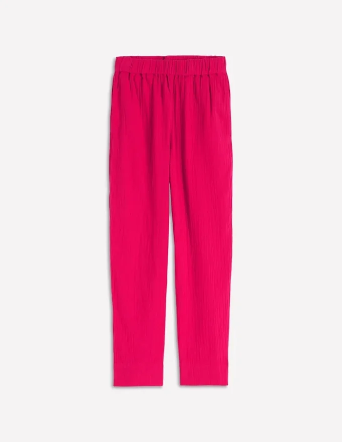 Double Cloth Crop Pants Pomegranate Double Cloth Crop Pants Pomegranate