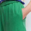 Double Cloth Crop Pants Shamrock Green Double Cloth Crop Pants Shamrock Green