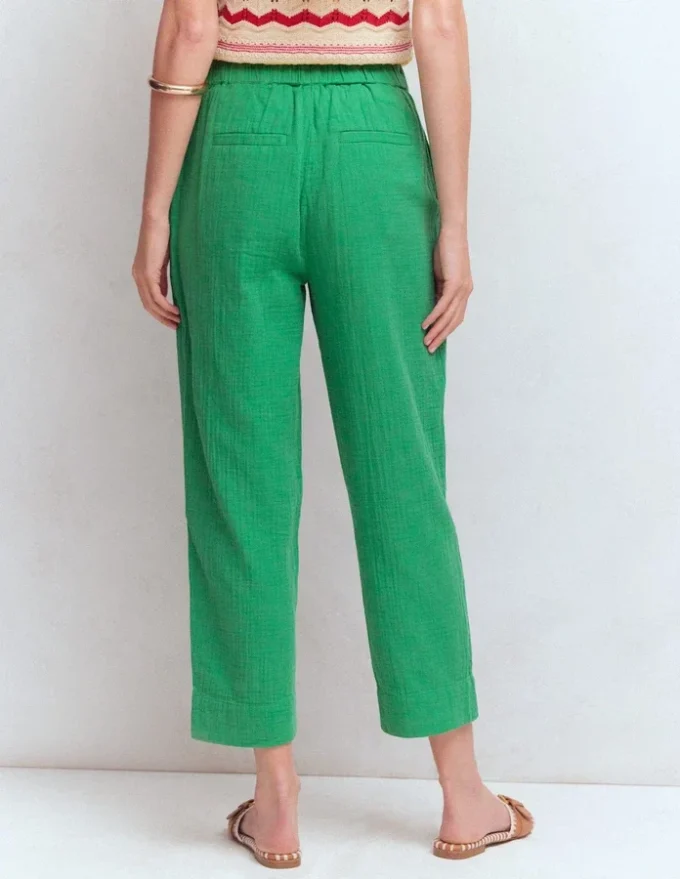 Double Cloth Crop Pants Shamrock Green Double Cloth Crop Pants Shamrock Green