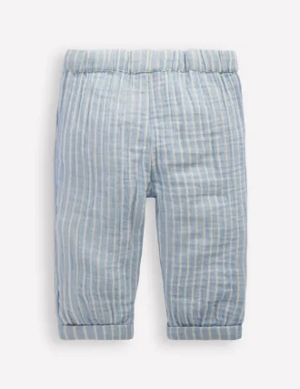 Double Cloth Pants Light Blue Stripe