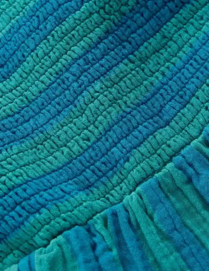Double Cloth Playsuit Aurora Blue Stripe Double Cloth Playsuit Aurora Blue Stripe