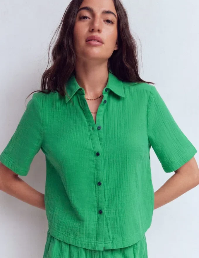 Double Cloth Shirt Leprechaun Green Double Cloth Shirt Leprechaun Green