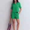 Double Cloth Shirt Leprechaun Green Double Cloth Shirt Leprechaun Green