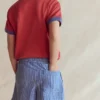 Double Cloth Shorts Ticking Stripe Double Cloth Shorts Ticking Stripe