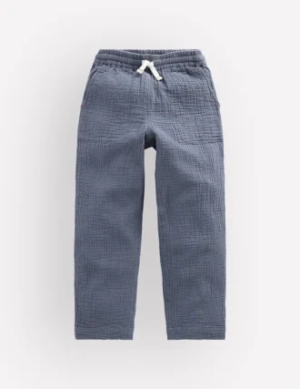 Double Cloth Summer Trouser North Sea Blue