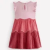 Double Cloth Twirly Dress Spring Blossom Colourblock Double Cloth Twirly Dress Spring Blossom Colourblock