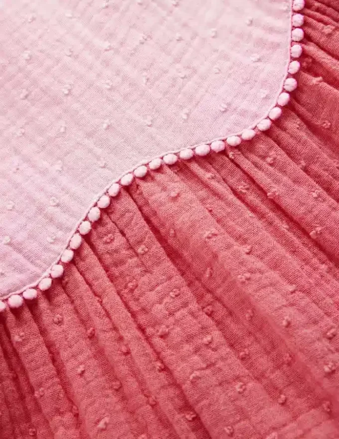 Double Cloth Twirly Dress Spring Blossom Colourblock Double Cloth Twirly Dress Spring Blossom Colourblock
