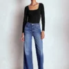 Double Layer Square Neck Top Black Double Layer Square Neck Top Black