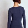 Double Layer Square Neck Top Navy Double Layer Square Neck Top Navy