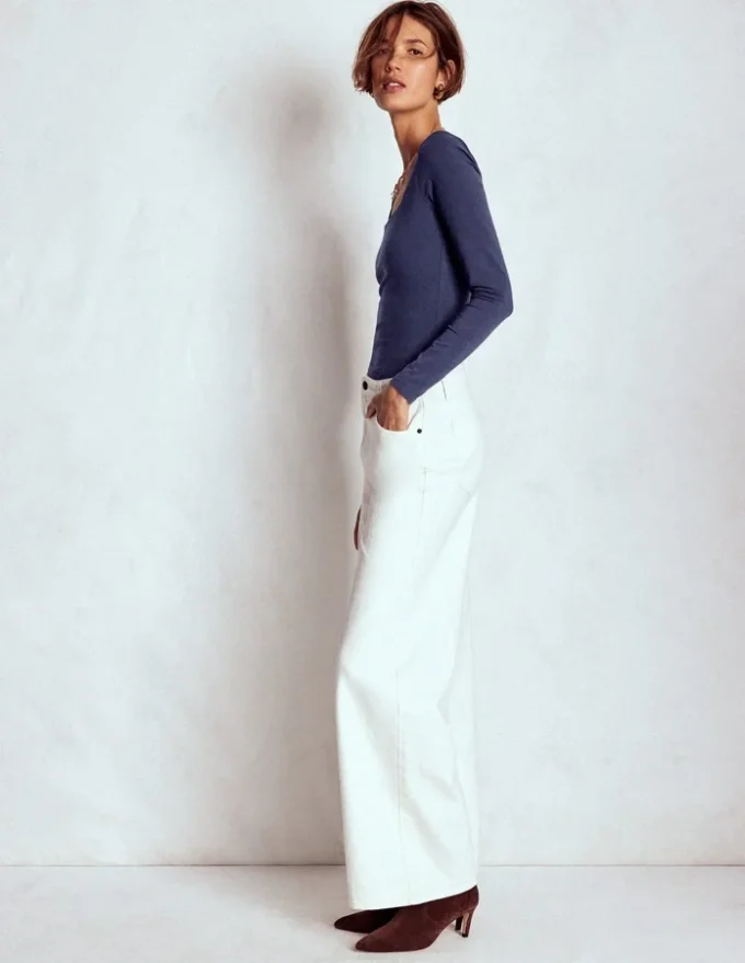 Double Layer Square Neck Top Navy Double Layer Square Neck Top Navy
